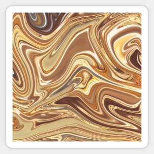 Honey Gold liquid marble by Minimal DM Sticker